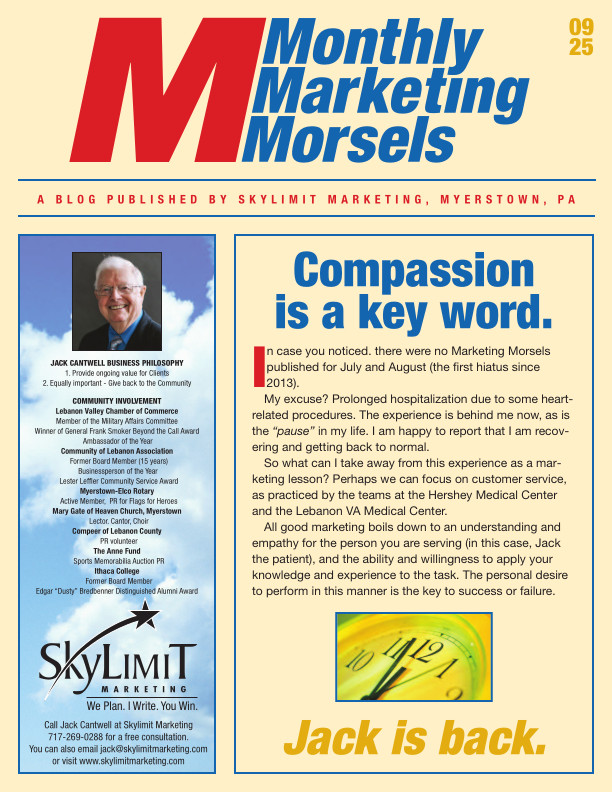 Compassion is a key word - Sept 2025